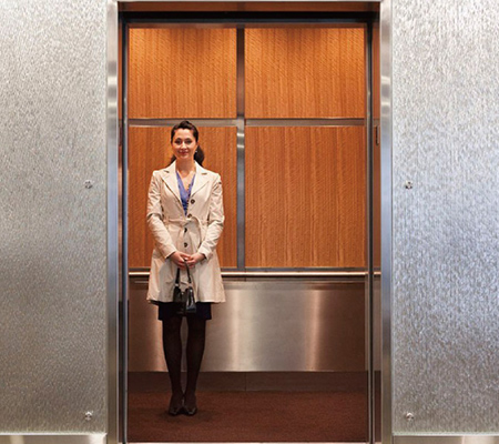 Small machne room passenger elevator